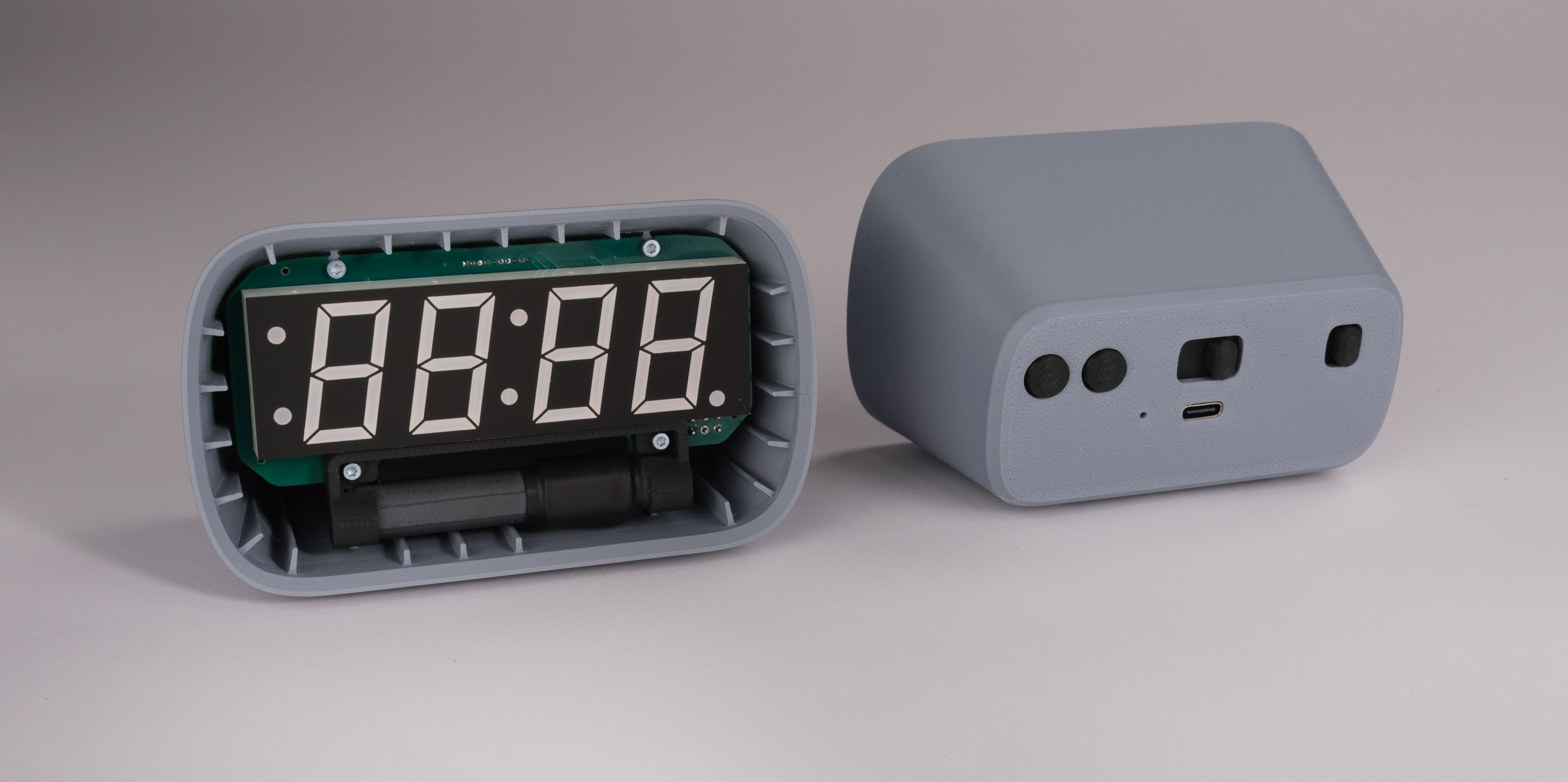 Clock with lens cover removed