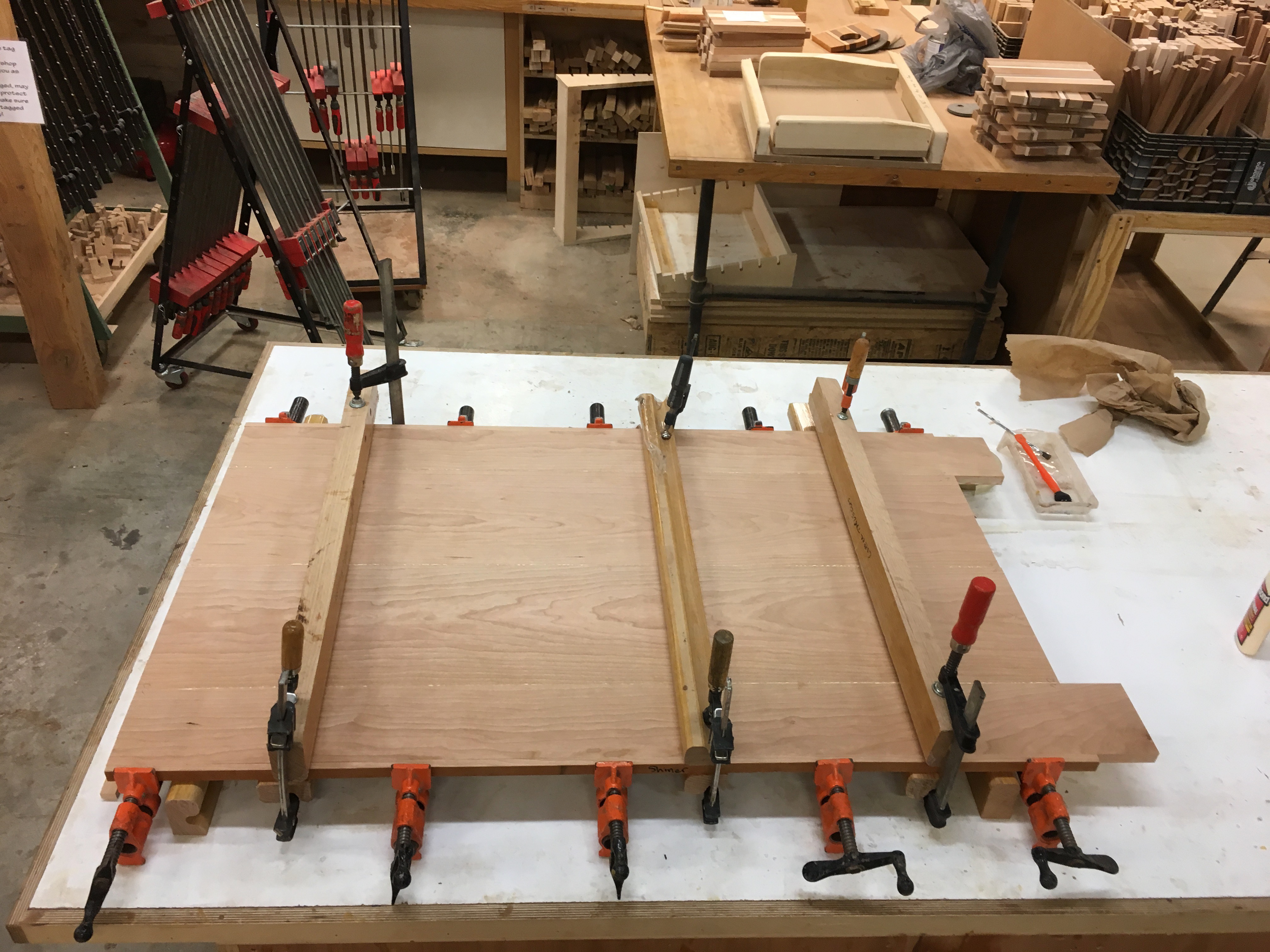 Clamped Tabletop