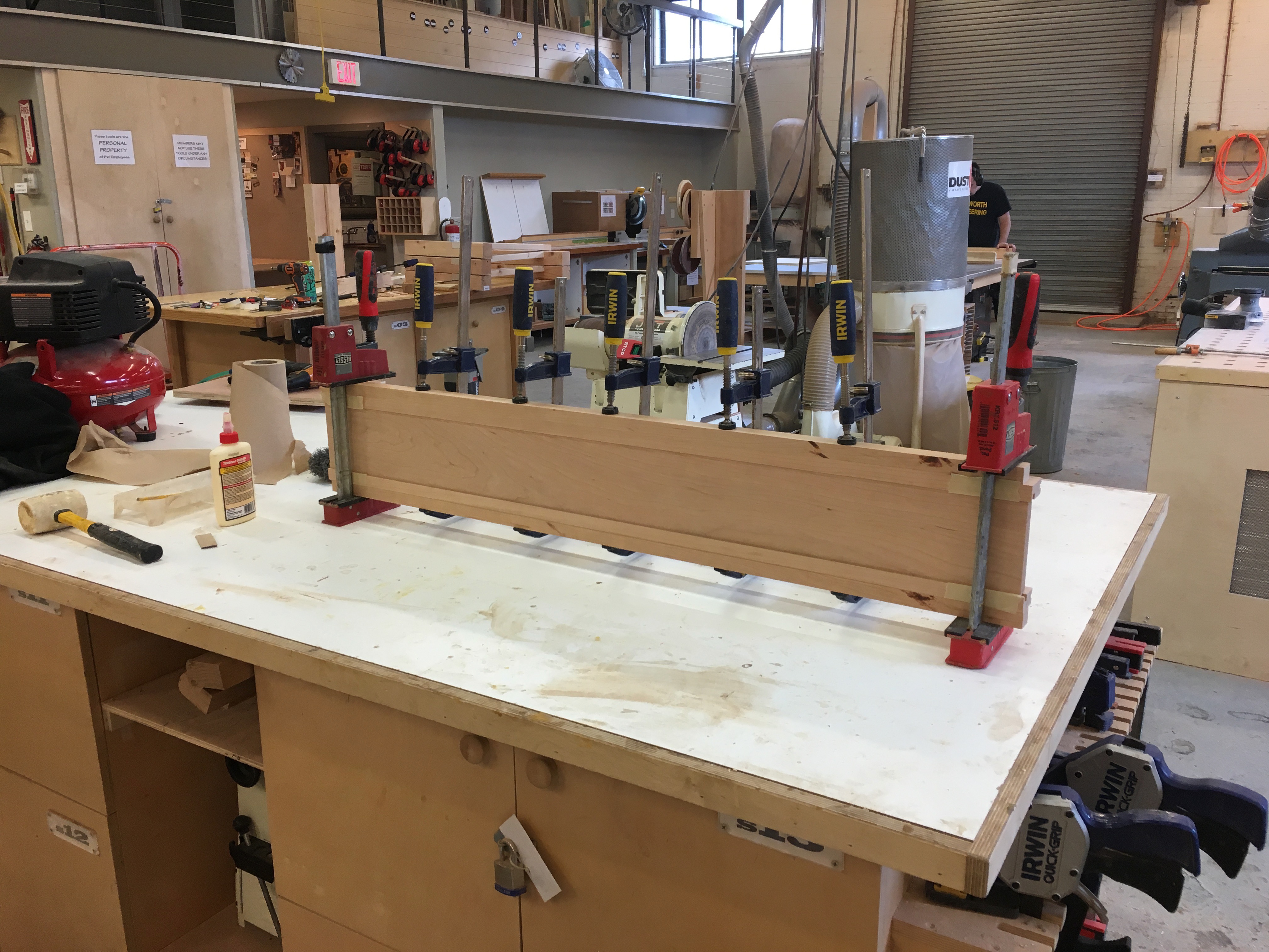 Glueup of Table Back